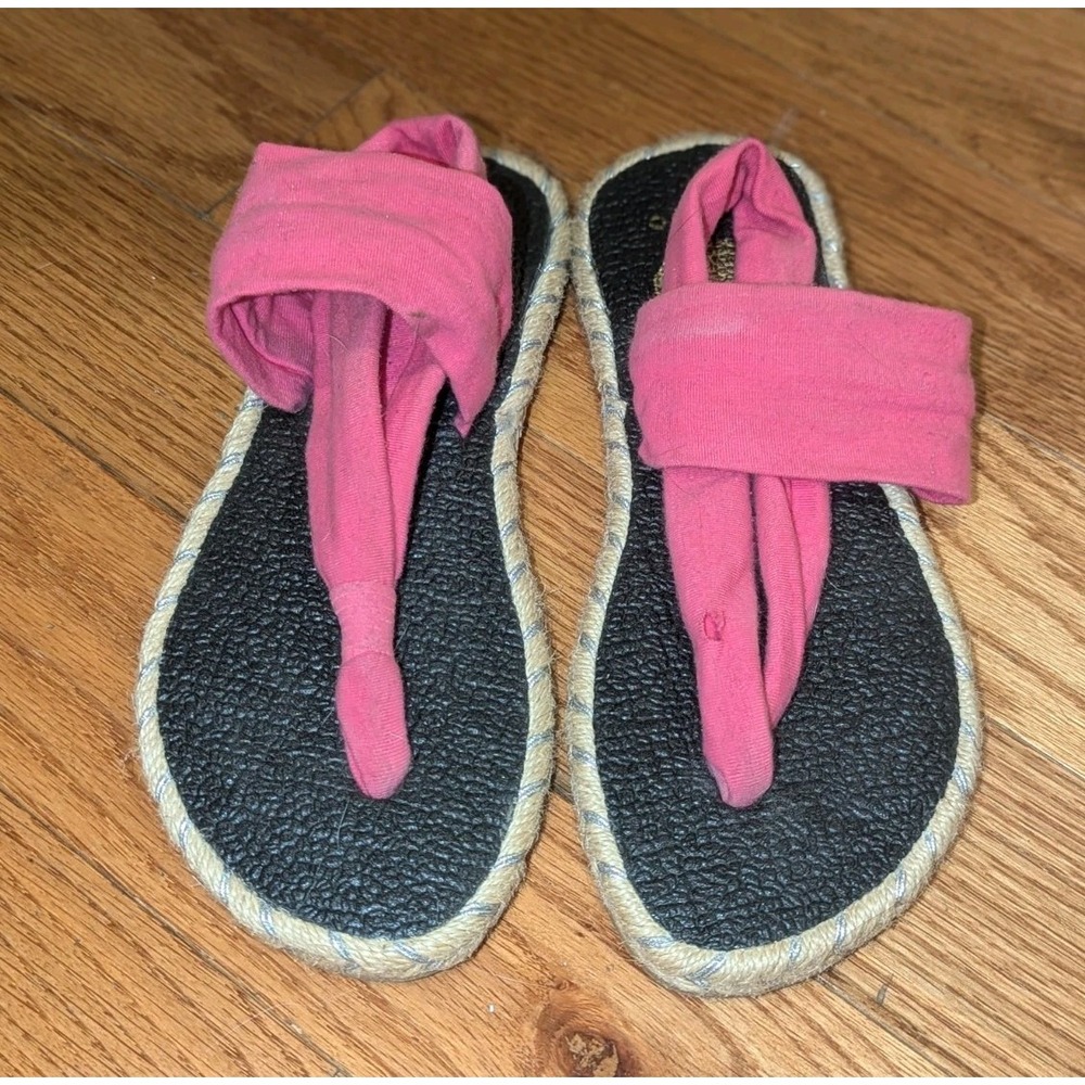Boho Festival Yoga Sling Sandals Pink Espadrille Minimalist Nalho US 7 Fabric
